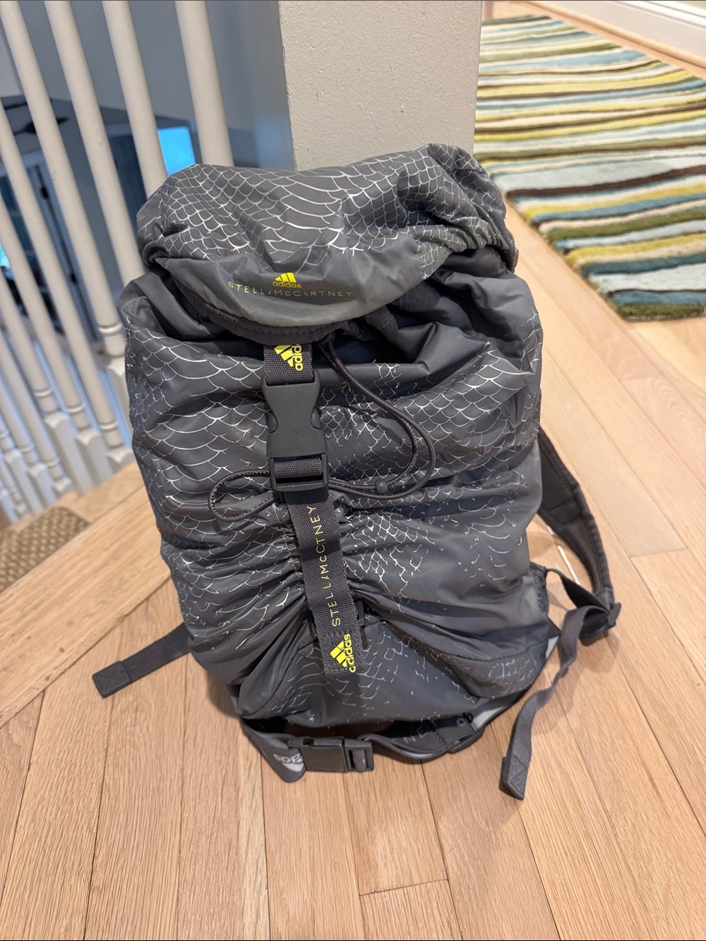 Adidas by Stella McCartney Grey Drawstring Backpack